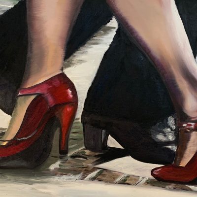 "Tango tanzende Füße" 
Öl auf Leinwand 50x30cm
verkauft
